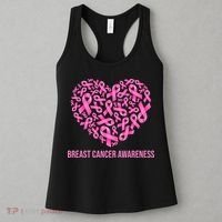 Breast Cancer Awareness Pink Ribbon Heart Women's Tank Top thumb 3