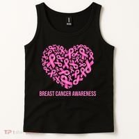 Breast Cancer Awareness Pink Ribbon Heart Tank Top thumb 2