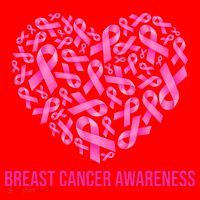 Breast Cancer Awareness Pink Ribbon Heart Santa Hat thumb 1