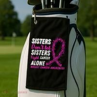 Breast Cancer Awareness Cancer Survivor Golf Towel thumb 2