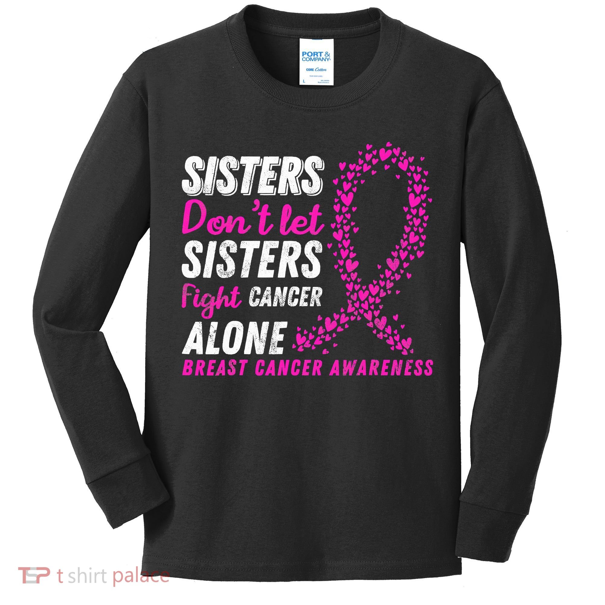 Breast Cancer Awareness Cancer Survivor Kids Long Sleeve Shirt