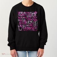Breast Cancer Awareness Superhero Quotes Women's Sweatshirt thumb 0