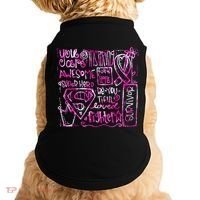 Breast Cancer Awareness Superhero Quotes Doggie Tank thumb 0