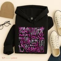 Breast Cancer Awareness Superhero Quotes Hoodie thumb 4