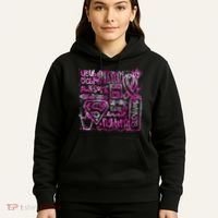 Breast Cancer Awareness Superhero Quotes Hoodie thumb 5