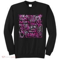 Breast Cancer Awareness Superhero Quotes Sweatshirt thumb 0