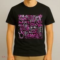 Breast Cancer Awareness Superhero Quotes T-Shirt thumb 3
