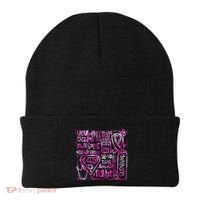 Breast Cancer Awareness Superhero Quotes Beanie thumb 0