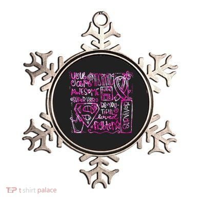 Breast Cancer Awareness Superhero Quotes Ornament