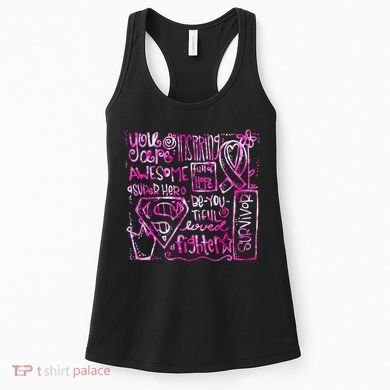 Breast Cancer Awareness Superhero Quotes Women's Tank Top