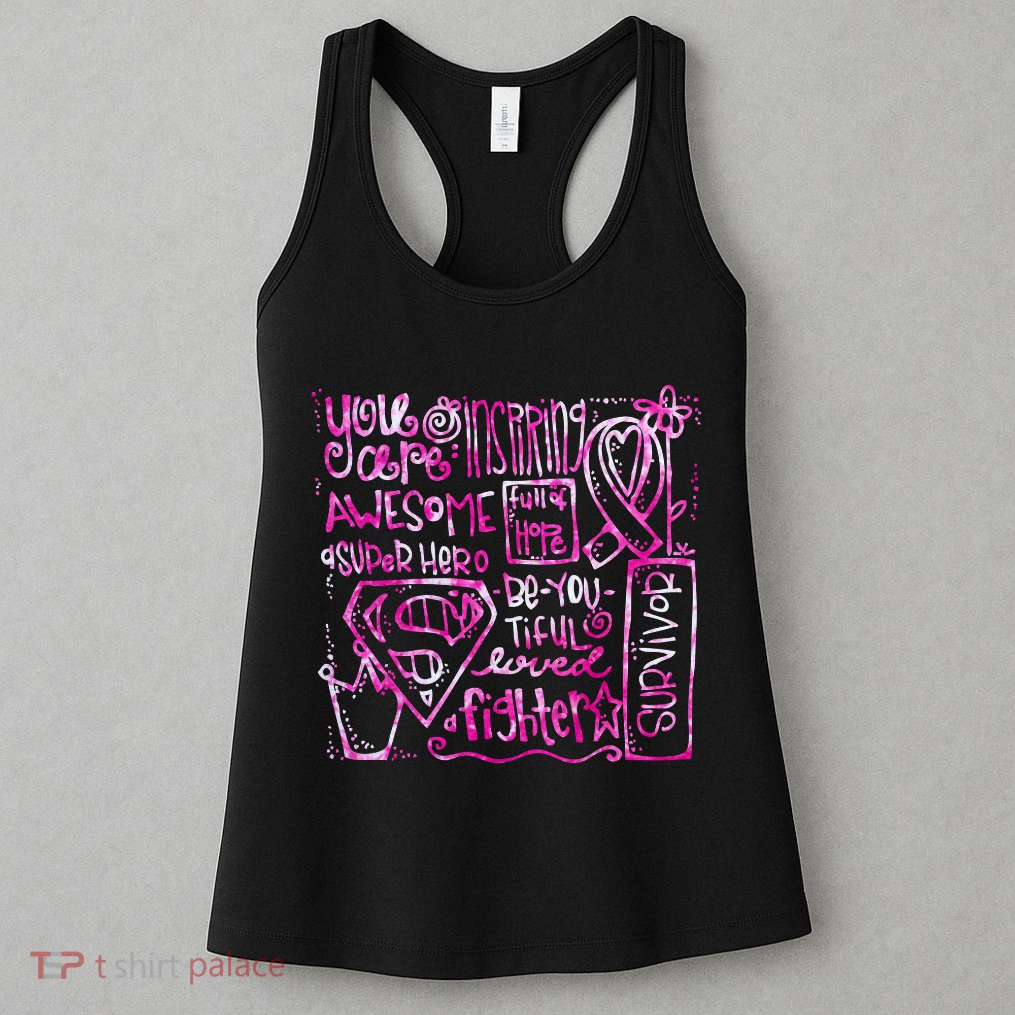 Breast Cancer Awareness Superhero Quotes Women's Tank Top