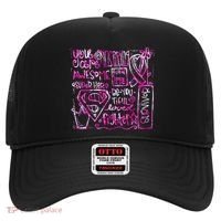 Breast Cancer Awareness Superhero Quotes Hat thumb 0