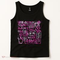 Breast Cancer Awareness Superhero Quotes Tank Top thumb 2