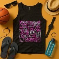 Breast Cancer Awareness Superhero Quotes Tank Top thumb 4