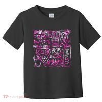 Breast Cancer Awareness Superhero Quotes Toddler T-Shirt thumb 0