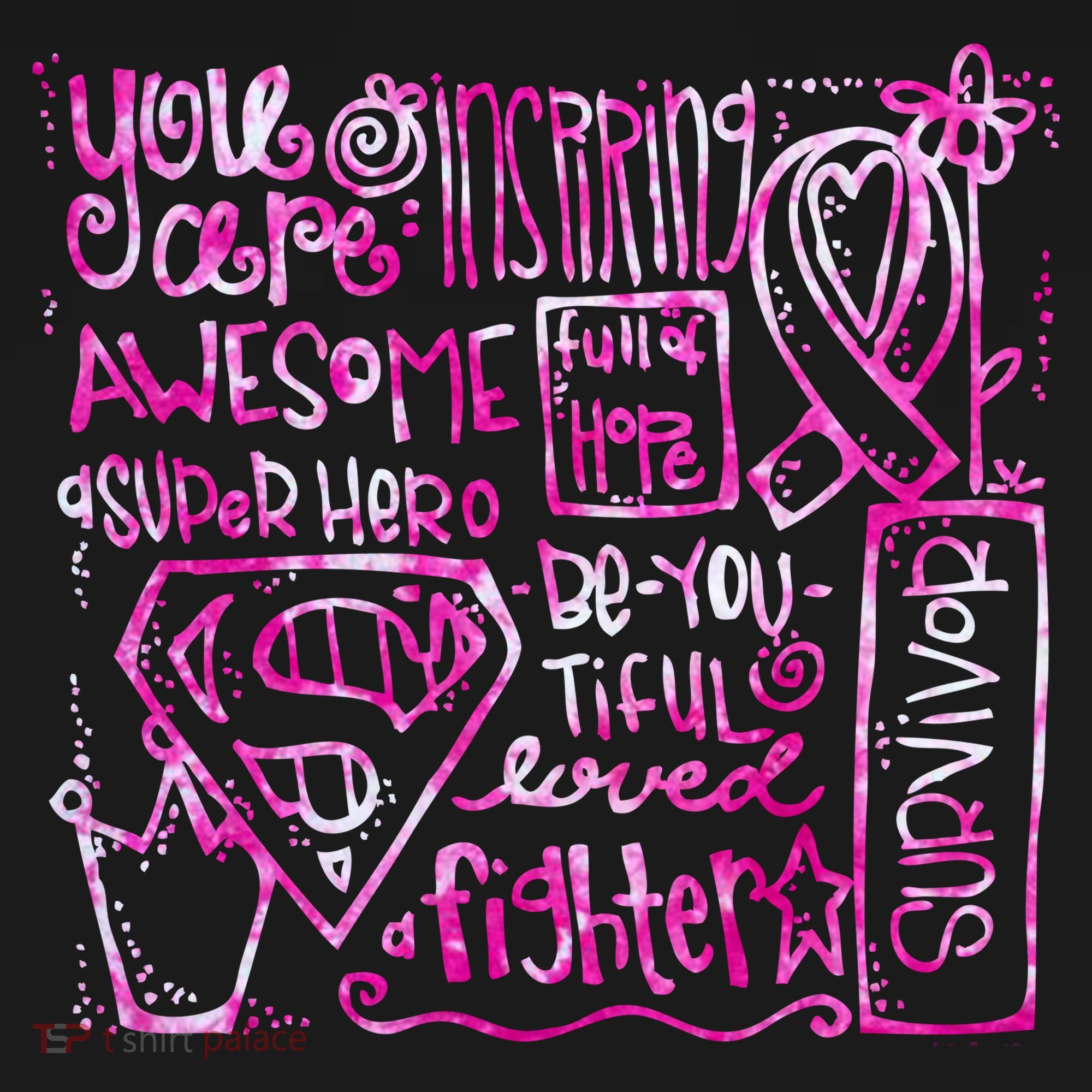 Breast Cancer Awareness Superhero Quotes Visor