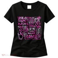Breast Cancer Awareness Superhero Quotes Women's T-Shirt thumb 0