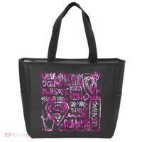 Breast Cancer Awareness Superhero Quotes Tote Bag thumb 0