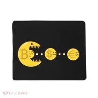Bitcoin Chases And Eats The Dollar Euro For Crypto Fans Mousepad thumb 0