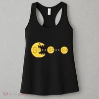 Bitcoin Chases And Eats The Dollar Euro For Crypto Fans Women's Tank Top thumb 3
