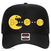 Bitcoin Chases And Eats The Dollar Euro For Crypto Fans Hat thumb 0
