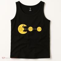 Bitcoin Chases And Eats The Dollar Euro For Crypto Fans Tank Top thumb 2