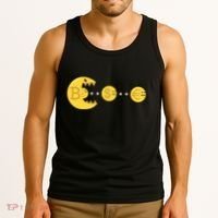 Bitcoin Chases And Eats The Dollar Euro For Crypto Fans Tank Top thumb 3