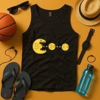 Bitcoin Chases And Eats The Dollar Euro For Crypto Fans Tank Top thumb 4