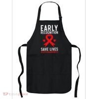 Blood Cancer Awareness Leukemia Lymphoma Myeloma Red Ribbon Gift Apron thumb 0