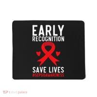 Blood Cancer Awareness Leukemia Lymphoma Myeloma Red Ribbon Gift Mousepad thumb 0