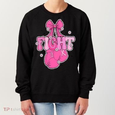 Breast Cancer Awareness Boxing Glove Women's Sweatshirt