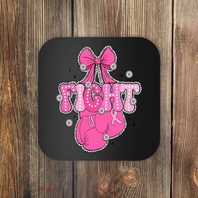 Breast Cancer Awareness Boxing Glove Coaster