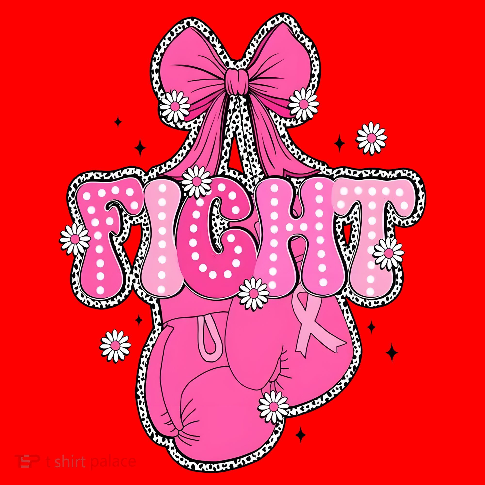 Breast Cancer Awareness Boxing Glove Santa Hat