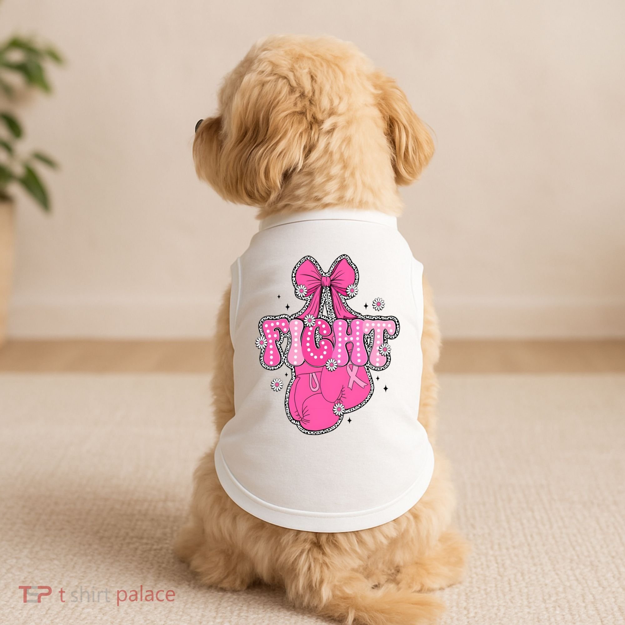 Breast Cancer Awareness Boxing Glove Doggie Tank