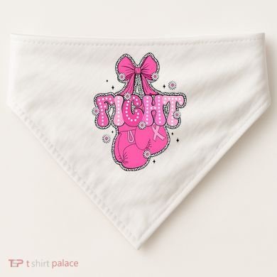 Breast Cancer Awareness Boxing Glove USA-Made Doggie Bandana