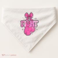 Breast Cancer Awareness Boxing Glove USA-Made Doggie Bandana thumb 0