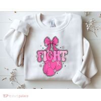Breast Cancer Awareness Boxing Glove Sweatshirt thumb 2