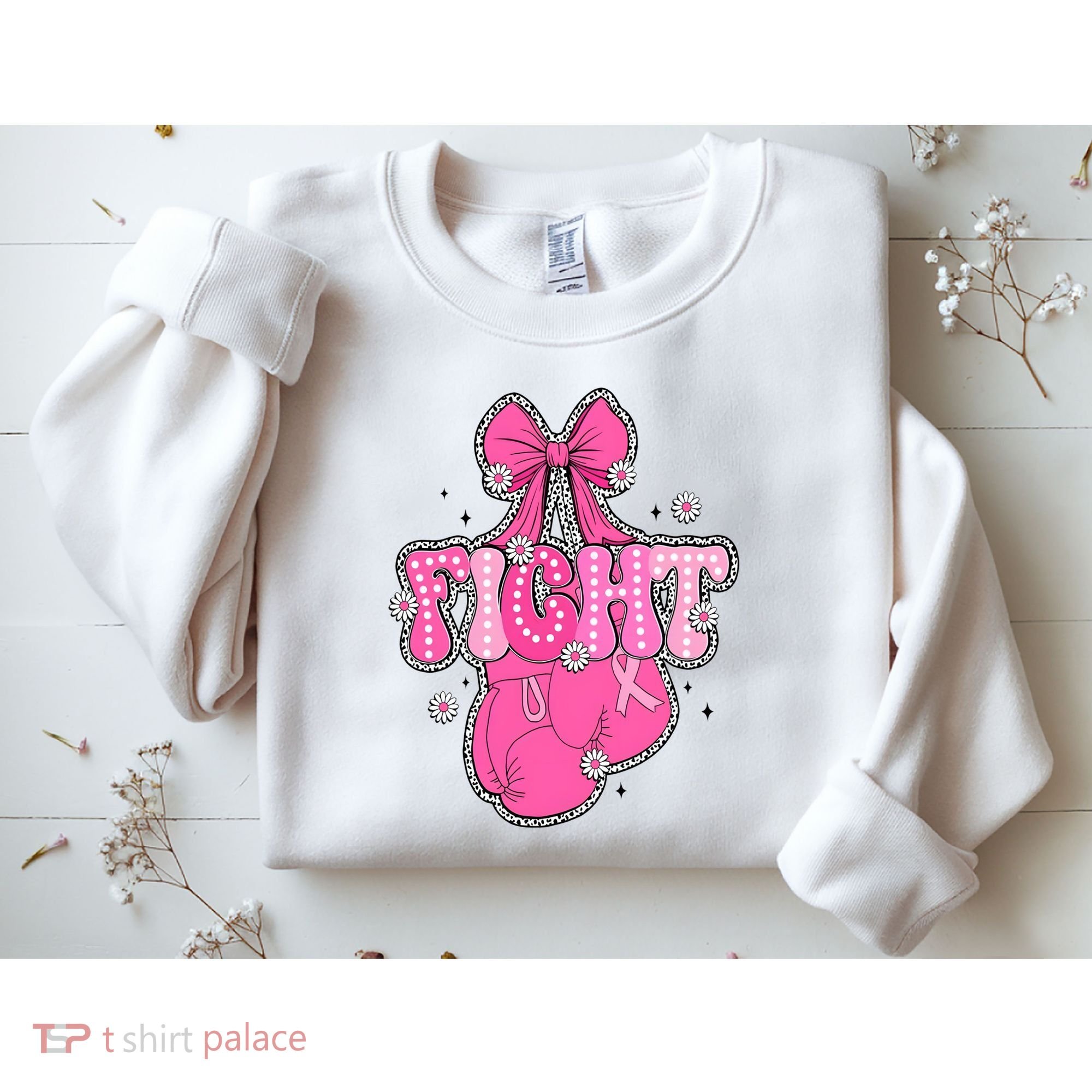 Breast Cancer Awareness Boxing Glove Sweatshirt