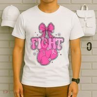Breast Cancer Awareness Boxing Glove T-Shirt thumb 6