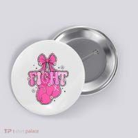 Breast Cancer Awareness Boxing Glove Button thumb 0