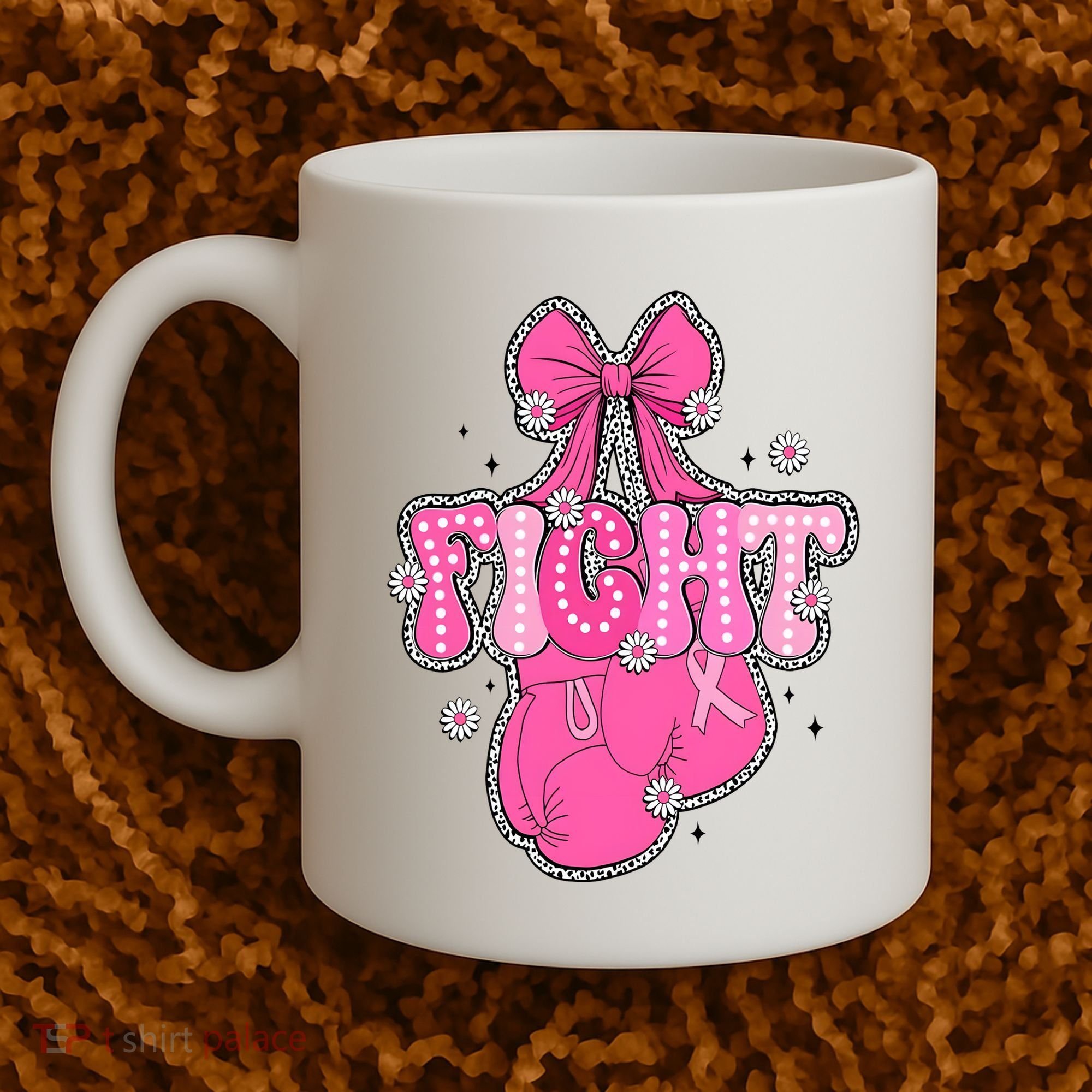 Breast Cancer Awareness Boxing Glove Coffee Mug