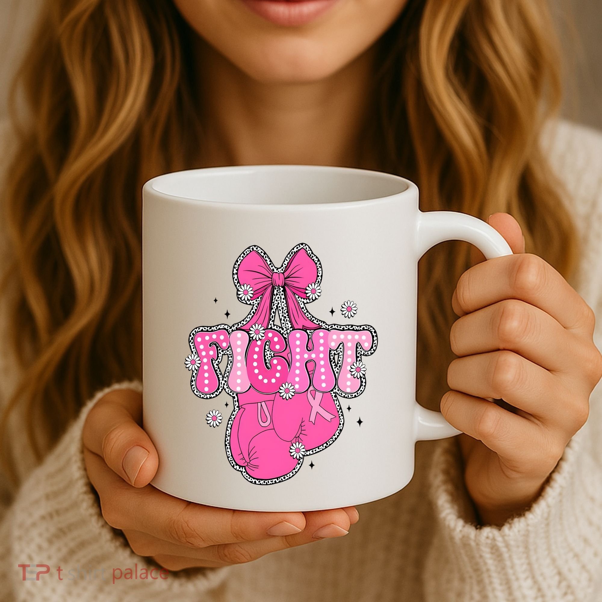 Breast Cancer Awareness Boxing Glove Coffee Mug
