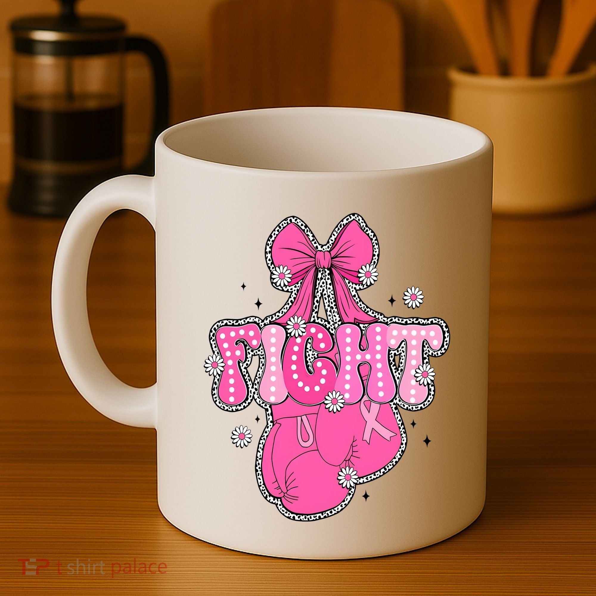 Breast Cancer Awareness Boxing Glove Coffee Mug