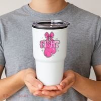 Breast Cancer Awareness Boxing Glove Tumbler thumb 2