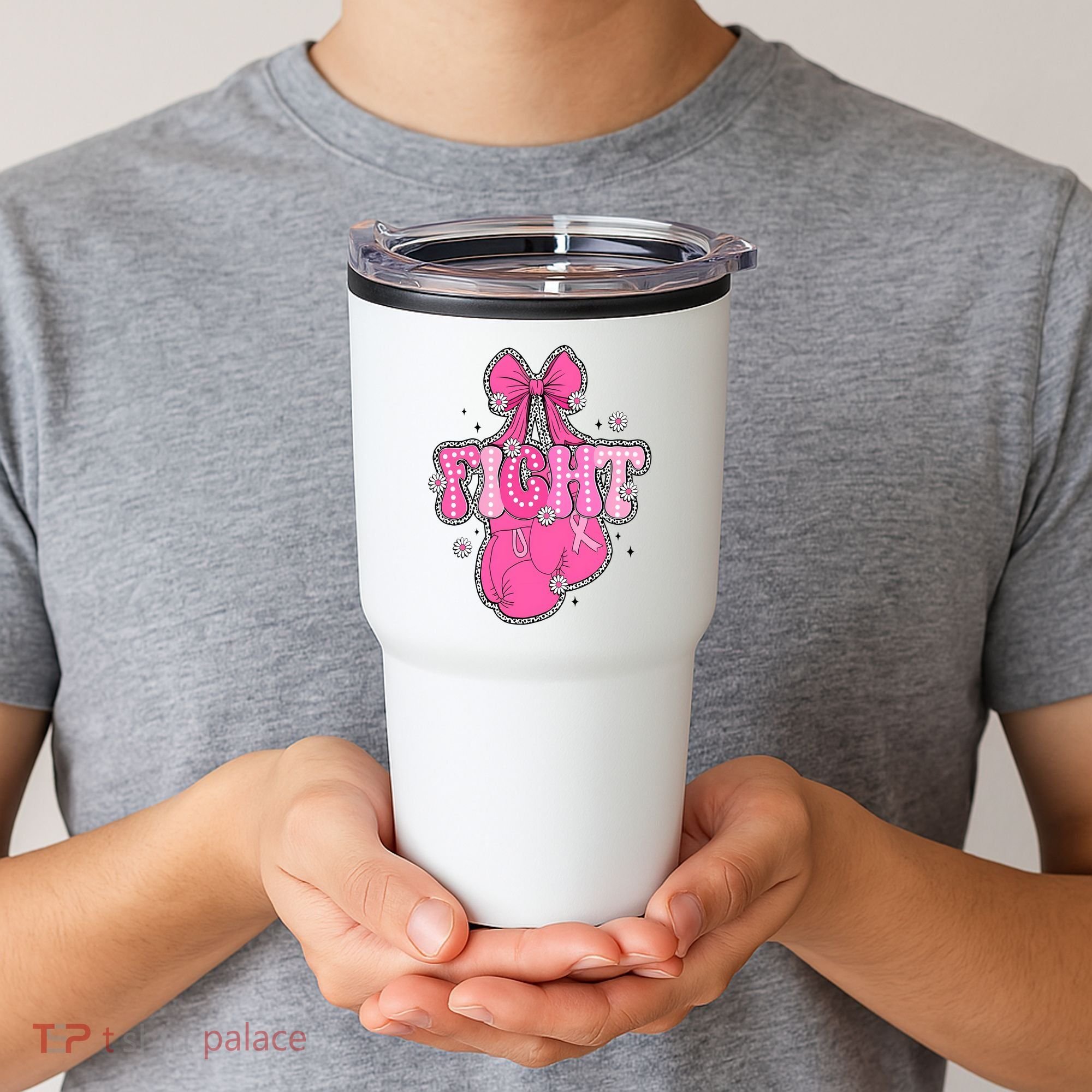 Breast Cancer Awareness Boxing Glove Tumbler