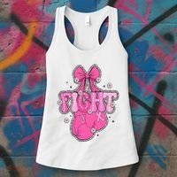Breast Cancer Awareness Boxing Glove Women's Tank Top thumb 3