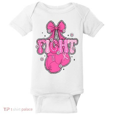 Breast Cancer Awareness Boxing Glove Baby Bodysuit