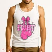 Breast Cancer Awareness Boxing Glove Tank Top thumb 3