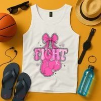 Breast Cancer Awareness Boxing Glove Tank Top thumb 4