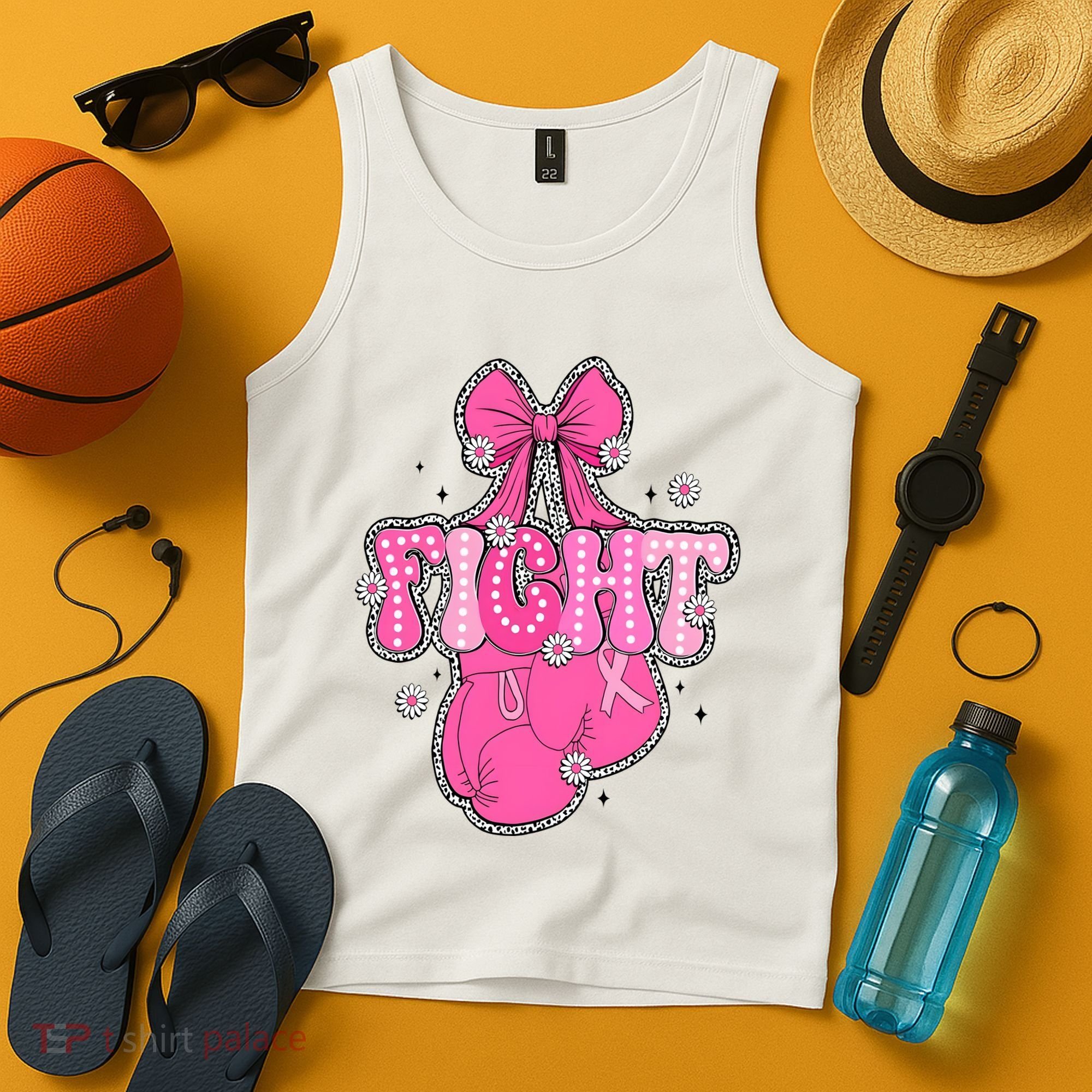 Breast Cancer Awareness Boxing Glove Tank Top